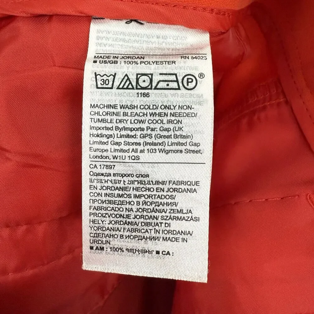 Banana Republic Wide Leg Trouser Pants Women 6 Orange High Rise Split Hem Office